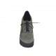 Zapato para mujer con cordones en nubuk de color gris tacon 10 - Tallas disponibles:  42