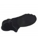 Bottines pour femmes avec fermeture éclair et plateforme en cuir nabuk et daim noir talon compensé 9 - Pointures disponibles:  42