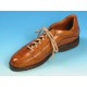 Zapato con cordones para hombre en piel color cuero - Tallas disponibles:  42, 43, 53
