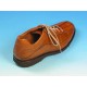 Zapato con cordones para hombre en piel color cuero - Tallas disponibles:  42, 43, 53