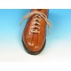 Zapato con cordones para hombre en piel color cuero - Tallas disponibles:  42, 43, 53