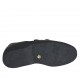 Zapato para mujer con velcro y plantilla extraible en piel y tejido negro tacon 3 - Tallas disponibles:  33