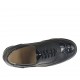 Zapato con cordones y plantilla extraible para mujeres en charol de color negro tacon 3 - Tallas disponibles:  33, 45