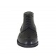 Cheville-haut chaussure pour hommes avec lacets et bout Brogue en cuir noir - Pointures disponibles:  38, 46