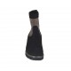 Stivaletto da donna con cerniera in camoscio nero e forato taupe zeppa 3 - Misure disponibili: 32, 33