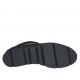 Stivaletto da donna con cerniera in camoscio nero e forato taupe zeppa 3 - Misure disponibili: 32, 33