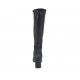 Botas para mujer con tachuelas y cremallera en piel negra tacon 7 - Tallas disponibles:  32, 42