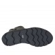 Botines para mujer con cremalleras y boton en piel negra cuña 3 - Tallas disponibles:  33