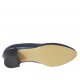 Escarpin en cuir bleu pour femmes talon 4 - Pointures disponibles:  43, 45
