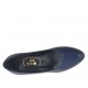 Decolté da donna in pelle blu tacco 4 - Misure disponibili: 33, 43, 44, 45