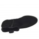 Stivaletto da donna con bottone e cerniera in camoscio e vernice nera zeppa 4 - Misure disponibili: 42
