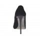 Escarpin à bout pointu pour femmes en daim noir avec plateforme et talon 11 - Pointures disponibles:  42
