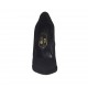 Escarpin à bout pointu pour femmes en daim noir avec plateforme et talon 11 - Pointures disponibles:  42