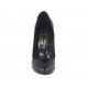 Zapato de salon para mujer en charol negro con plataforma y tacon 12 - Tallas disponibles:  31