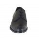 Chaussure derby à lacets pour hommes en cuir doux noir - Pointures disponibles:  36, 38, 47, 48, 49, 50