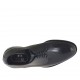 Chaussure derby à lacets pour hommes en cuir doux noir - Pointures disponibles:  36, 38, 47, 48, 49, 50
