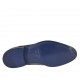 Chaussure élégant derby à lacets et bout droit pour hommes en cuir bleu - Pointures disponibles:  36, 37, 38, 46, 47, 48, 49, 50