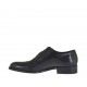 Elégant chaussure richelieu à bout droit pour hommes avec lacets en cuir noir - Pointures disponibles:  36, 37, 46, 47, 48, 49, 50
