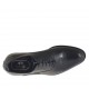Elégant chaussure richelieu à bout droit pour hommes avec lacets en cuir noir - Pointures disponibles:  36, 37, 46, 47, 48, 49, 50