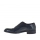 Men's elegant laced oxford shoe with captoe in blue brush-off leather - Available sizes:  36, 37, 38, 46, 47, 48, 49, 50