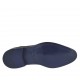 Men's elegant laced oxford shoe with captoe in blue brush-off leather - Available sizes:  36, 37, 38, 46, 47, 48, 49, 50