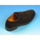 Zapato derby para hombre con cordones y decoracion Brogue en daim marron - Tallas disponibles:  39, 40