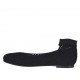 Woman's ballerina shoe with round tip in black suede with net heel 1 - Available sizes:  33, 34
