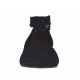 Ballerine pour femmes avec bout rond en daim noir avec tissu resillé talon 1 - Pointures disponibles:  33, 34