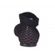 Woman's rounded ballerina shoe in maroon leather with net heel 1 - Available sizes:  32, 33, 34, 43, 44, 45