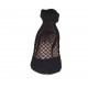 Escarpin pour femmes en daim noir avec tissu résille talon 7 - Pointures disponibles:  33
