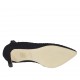 Zapato de salon para mujer en gamuza negra con red tacon 7 - Tallas disponibles:  33