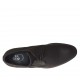 Scarpa derby elegante da uomo stringata con elastici in pelle liscia marrone - Misure disponibili: 36, 37, 38, 46, 47, 49, 50