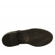 Men's elegant laced derby shoe with captoe in black leather with rounded tip - Available sizes:  36, 37, 48, 50