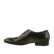 Chaussure richelieu à lacets pour hommes en cuir verni imprimé noir - Pointures disponibles:  36, 37, 46, 47, 48