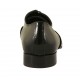 Chaussure richelieu à lacets pour hommes en cuir verni imprimé noir - Pointures disponibles:  36, 37, 46, 47, 48