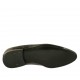 Scarpa derby elegante da uomo stringata con elastici a forma affusolata in pelle liscia nera - Misure disponibili: 36, 47, 48, 50