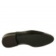 Men's elegant laced Oxford shoe in black smooth patent leather - Available sizes:  37, 38, 47