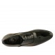 Men's elegant laced Oxford shoe in black smooth patent leather - Available sizes:  37, 38, 47