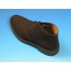 Men's ankle-high laced shoe in dark brown suede - Available sizes:  44