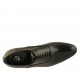 Scarpa oxford stringata a forma affusolata da uomo in pelle liscia nera - Misure disponibili: 36, 47, 50