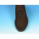 Men's ankle-high laced shoe in dark brown suede - Available sizes:  44