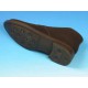 Men's ankle-high laced shoe in dark brown suede - Available sizes:  44