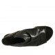 Woman's highfronted sandal with zipper in black leather heel 2 - Available sizes:  33