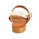 Sandale pour femmes avec goujons en cuir platine talon 2 - Pointures disponibles:  34, 42, 43, 44
