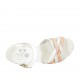 Woman's strap sandal in white, silver and pink leather heel 2 - Available sizes:  33