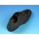Men's laced shoe in black leather - Available sizes:  36
