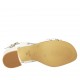 Sandalo da donna in pelle forata bianca tacco 4 - Misure disponibili: 34, 42, 43, 44, 45
