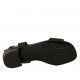 Sandale pour femmes en cuir perforé noir talon 3 - Pointures disponibles:  33, 43, 45