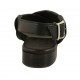 Sandalia para mujer con tachuelas en piel negra tacon 2 - Tallas disponibles:  33, 34