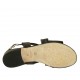 Sandalia para mujer con tachuelas en piel negra tacon 2 - Tallas disponibles:  33, 34